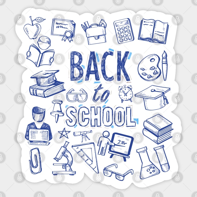 Back to school Sticker by gold package